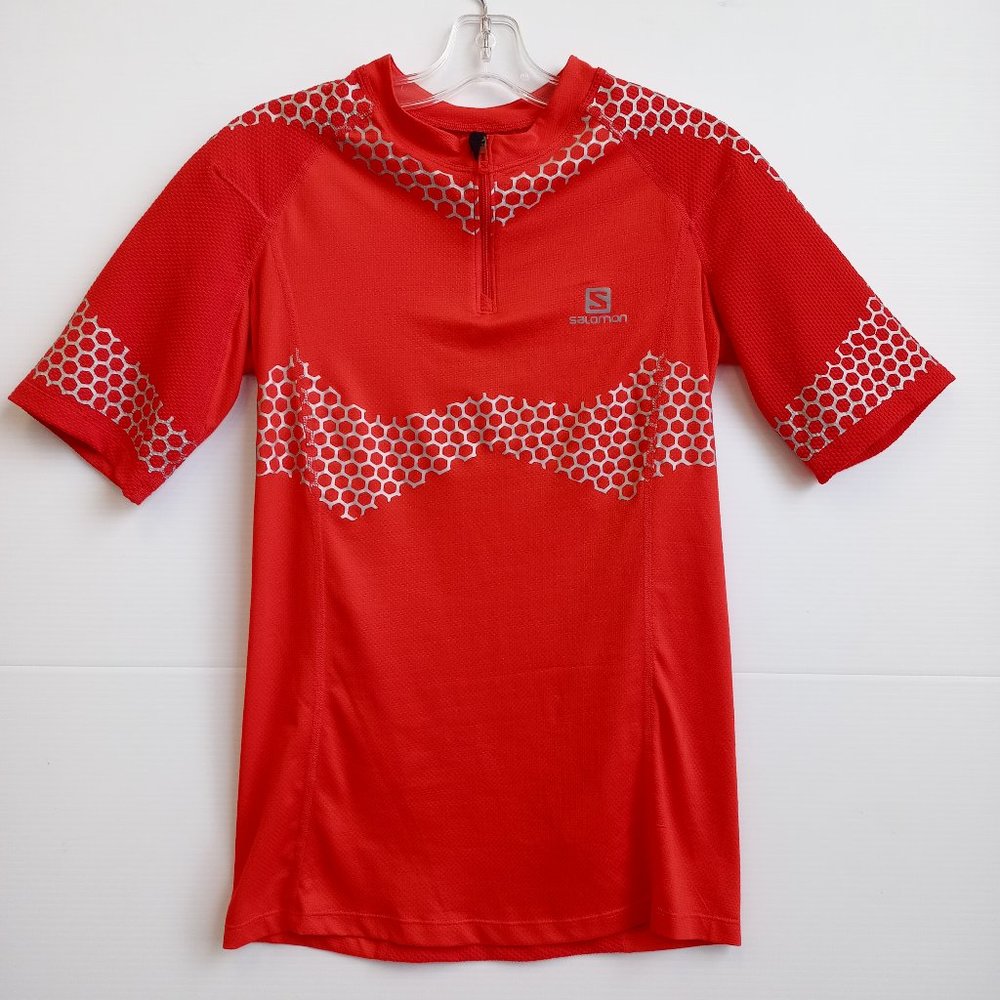 Salomon 1/4 Zip Cycling Jersey -Men L (O30063-2-v)